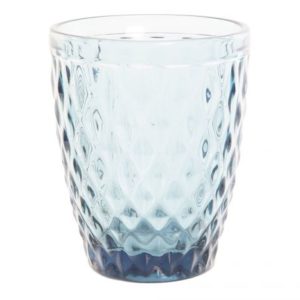 Vaso vidrio grabado azul (consultar)