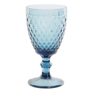 copa vidrio grabado azul  (consultar)